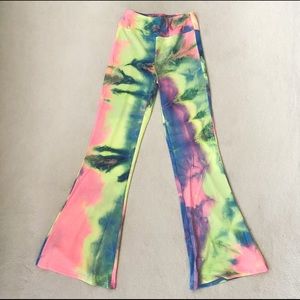 Beach Riot x Revolve tie dye flare leg pants